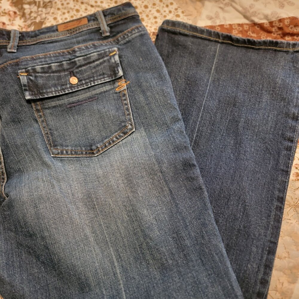 Women's Seven 7 Premium Denim Jeans LONG size 22w